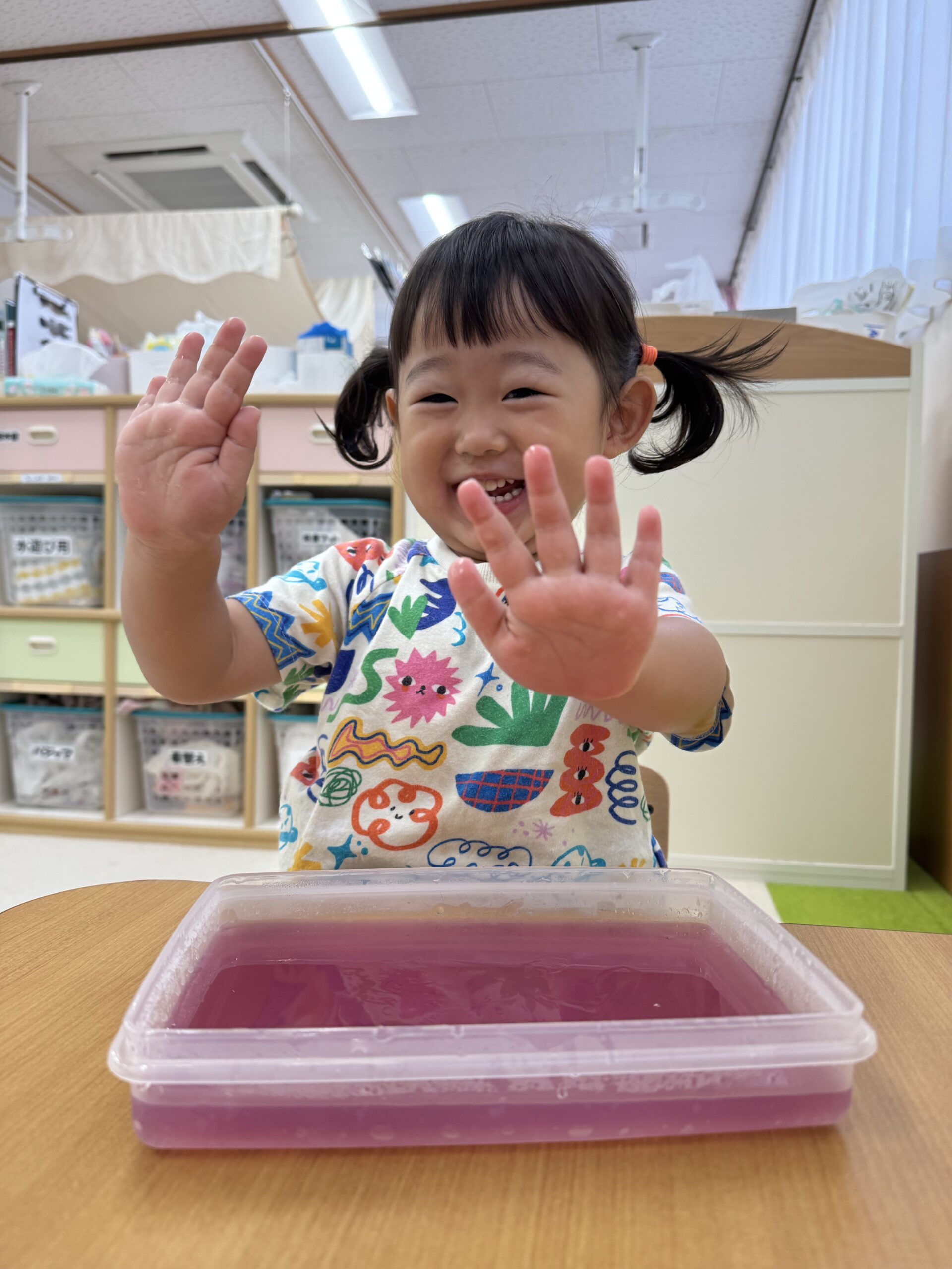 寒天遊び！もりね組！